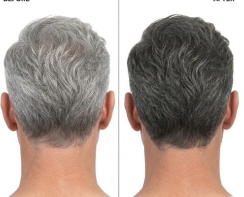 Men's gray blending at a walnut creek, ca salon