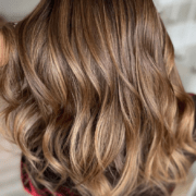 A walnut creek salon helping a woman keep her brunette highlights from turning brassy
